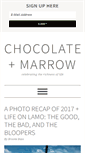 Mobile Screenshot of chocolateandmarrow.com